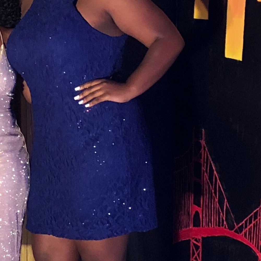 Blue Jodi kristopher dress (WORN ONCE)